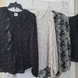 4 CAbi Long Sleeve Blouses